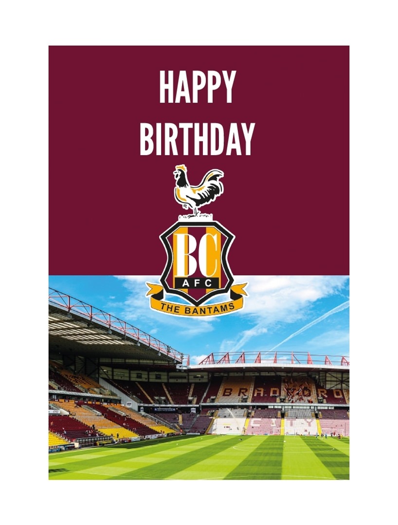 Greeting Cards & Party Supply PERSONALISED BIRTHDAY CARD BRADFORD CITY